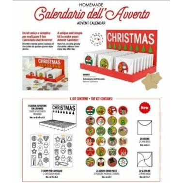 Calendario dell'avvento 75 pezzi Decora fai da te - Decora in vendita su Sugarmania.it