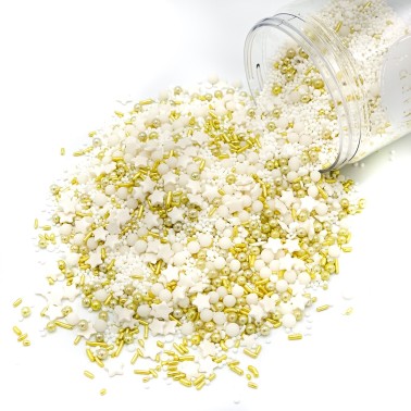 Happy Sprinkles Golden Dust Vegan 180 g - Happy Sprinkles in vendita su Sugarmania.it