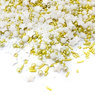 Happy Sprinkles Golden Dust Vegan 180 g - Happy Sprinkles in vendita su Sugarmania.it