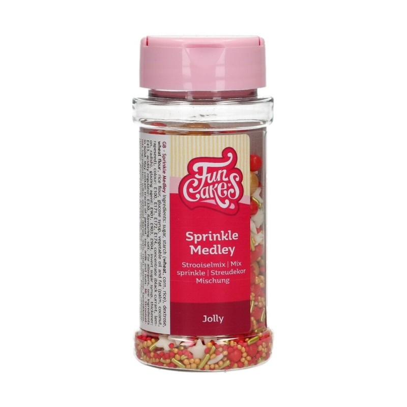 Sprinkle medley Jolly 65 g FunCakes - Funcakes in vendita su Sugarmania.it