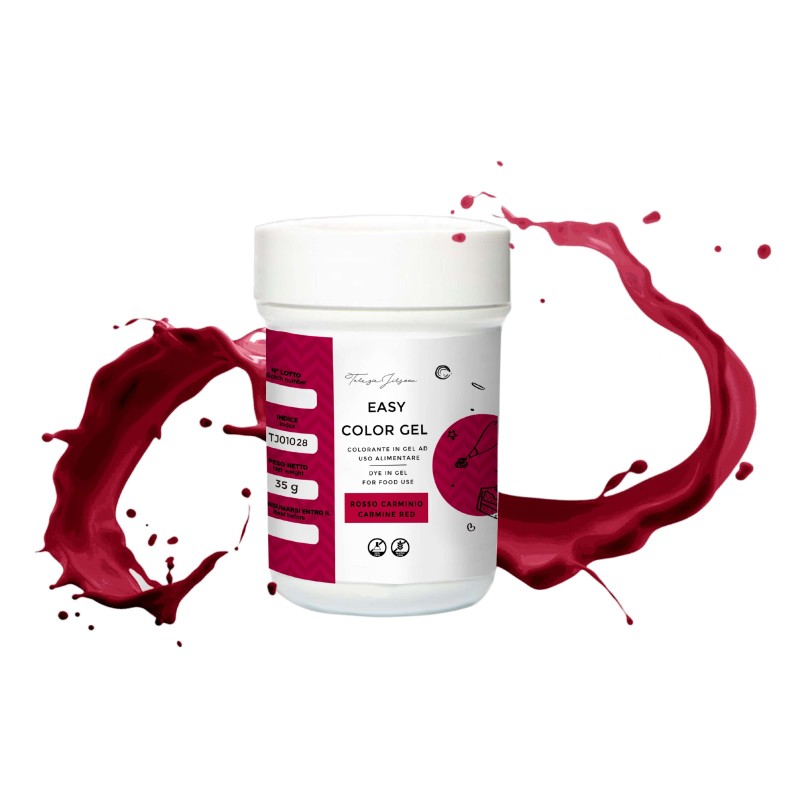 Colorante alimentare Easy color gel rosso carminio 35 g - Terezie Jirsova in vendita su Sugarmania.it