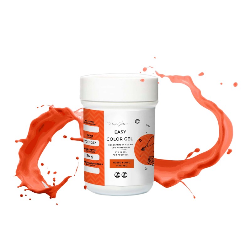 Colorante alimentare Easy color gel rosso fuoco 35 g - Terezie Jirsova in vendita su Sugarmania.it Colorante alimentare Easy color gel rosso fuoco 35 g - Terezie Jirsova in vendita su Sugarmania.it