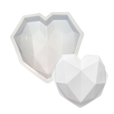 Stampo silicone cuore diamante 21 cm - Sugarmania in vendita su Sugarmania.it