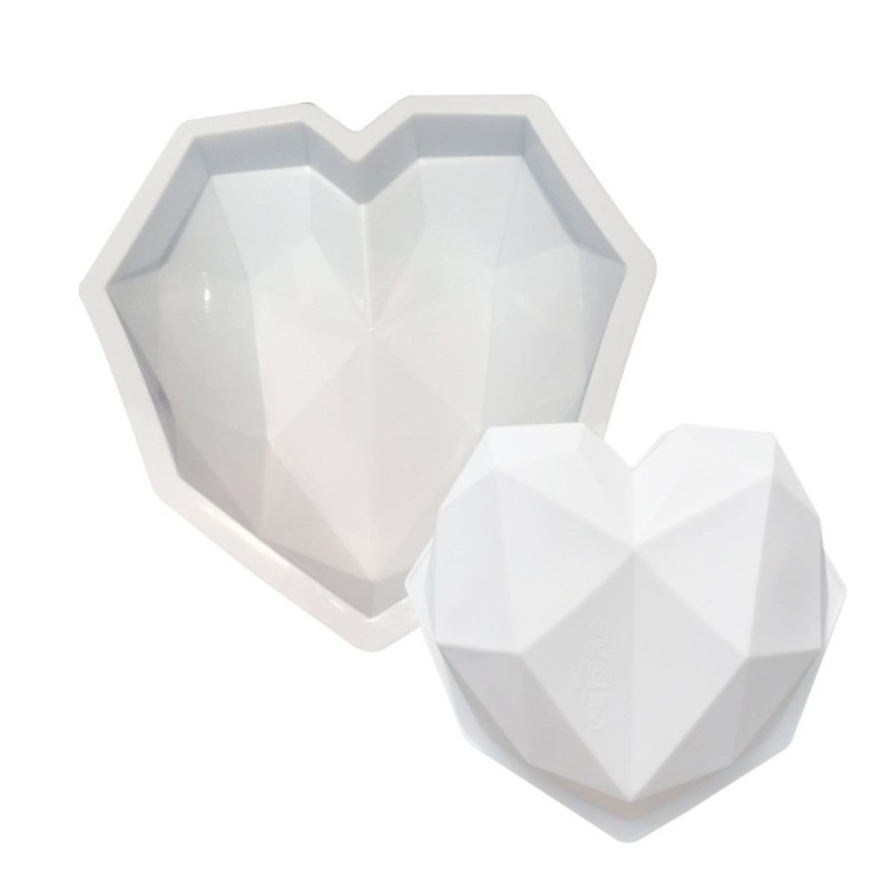 Stampo silicone cuore diamante 21 cm