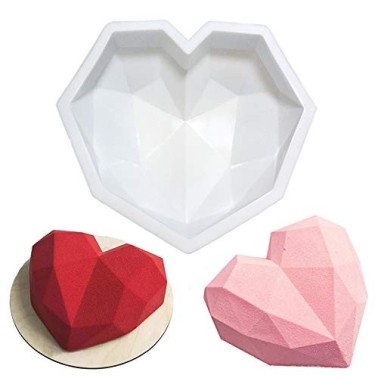 Stampo silicone cuore diamante 21 cm - Sugarmania in vendita su Sugarmania.it