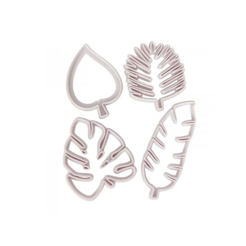 Set quattro cutter foglie tropicali -  in vendita su Sugarmania.it