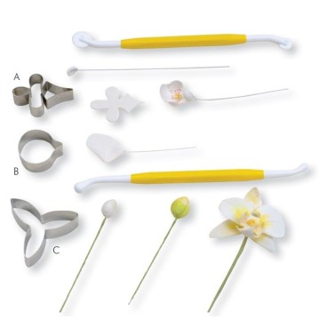 Cutter orchidea Moth Pme 3 pezzi - PME in vendita su Sugarmania.it