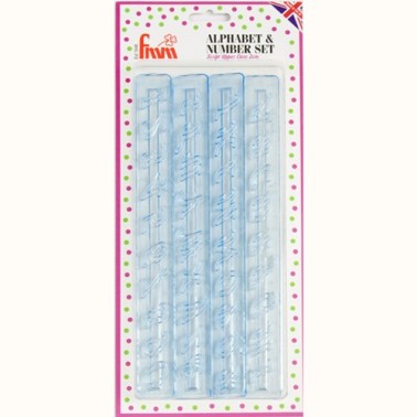 FMM Alphabet & Numbers tappits Upper Case SCRIPT  - FMM sugarcraft in vendita su Sugarmania.it