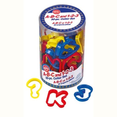 Wilton A-B-C and 1-2-3 Cutter Set/50 - Wilton in vendita su Sugarmania.it