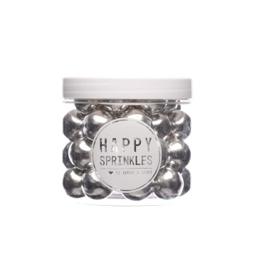 Happy Sprinkles Silver Choco XXL 130 g - Happy Sprinkles in vendita su Sugarmania.it