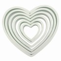 PME Plastic Cutter Heart Set/6 - PME in vendita su Sugarmania.it