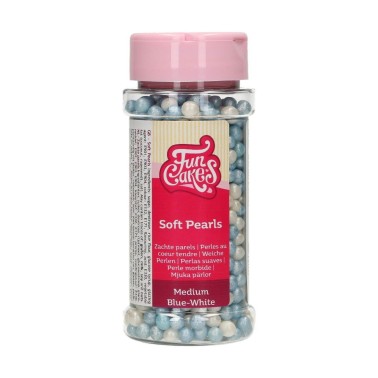 Perle di zucchero bianco celesti morbide 60 g Funcakes - Funcakes in vendita su Sugarmania.it