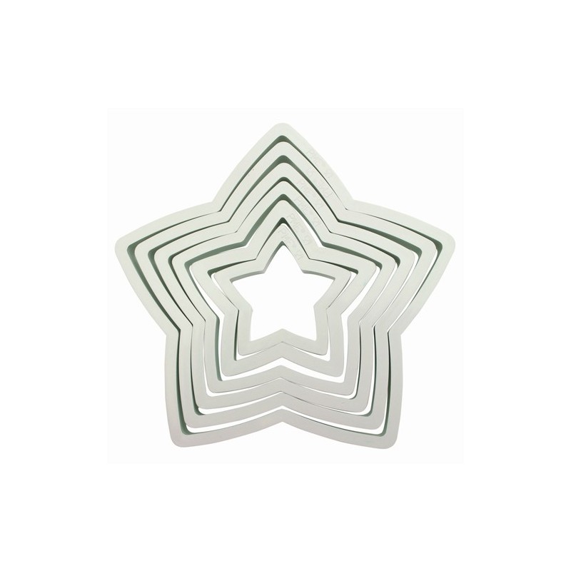 PME Plastic Cutter Star Set/6 - PME in vendita su Sugarmania.it