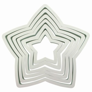 PME Plastic Cutter Star Set/6 - PME in vendita su Sugarmania.it